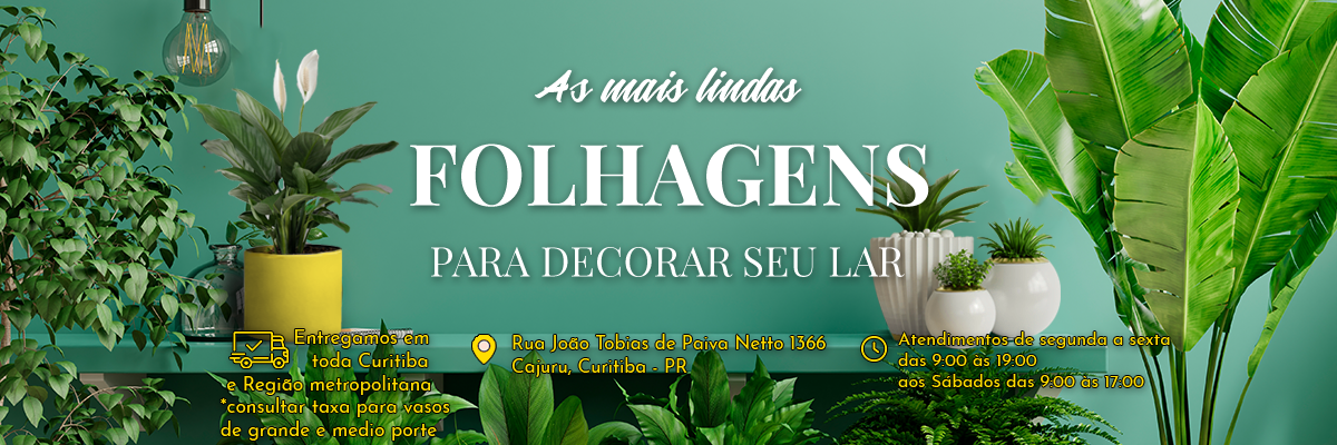 Slide banner folhagens